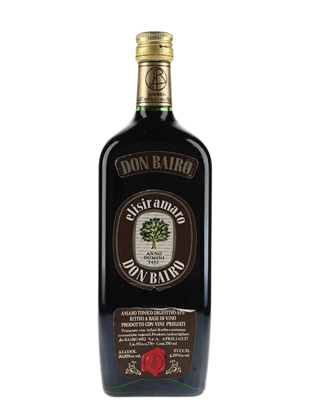 Don Bairo Elisir Amaro Bottled 1980s 75cl / 20.2%