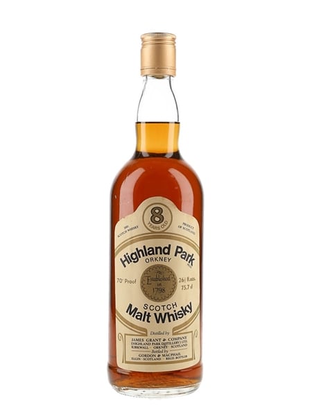 Highland Park 8 Year Old Bottled 1970s - Gordon & MacPhail 75.7cl / 40%