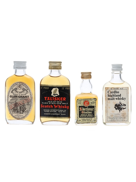 4 x Single Malt Scotch Whisky Miniature 