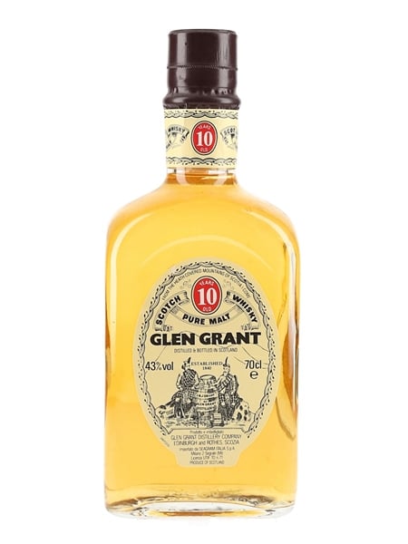 Glen Grant 10 Year Old Bottled 1990s - Seagram Italia 70cl / 43%