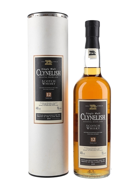 Clynelish 12 Year Old Bottled 2009 - Friends of Classic Malts 70cl / 46%