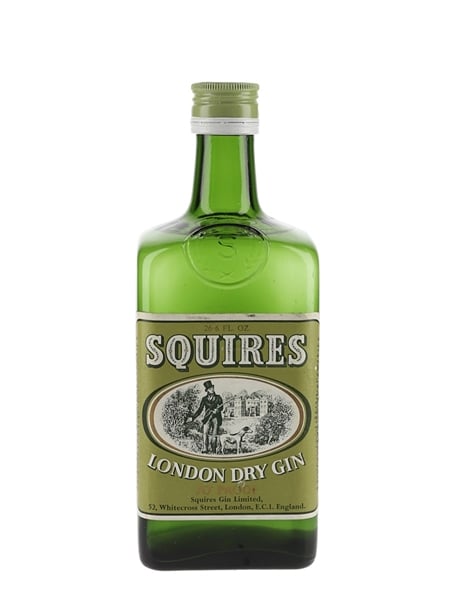 Squires London Dry Gin Bottled 1970s 75.7cl . 40%