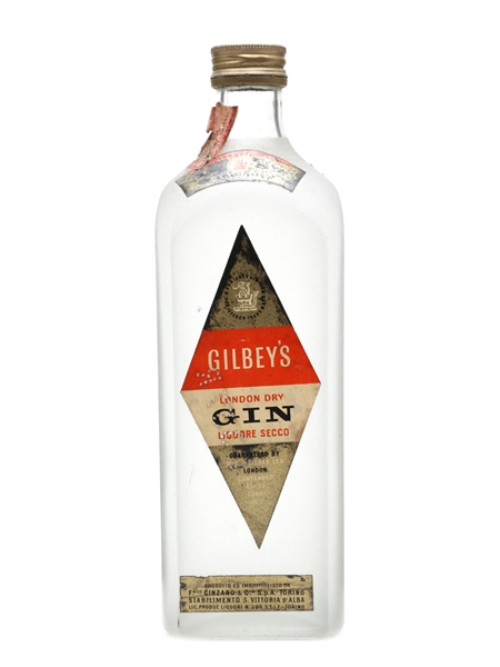 Gilbey's London Dry Gin Bottled 1960s - Cinzano 75cl / 46.2%