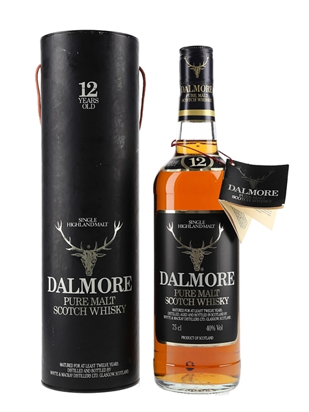 Dalmore 12 Year Old Bottled 1980s - Whyte & Mackay Distillers Ltd 75cl / 40%