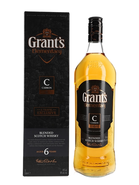 Grant's Elementary Carbon 6 Year Old A Travel Exclusive 100cl / 40%