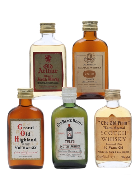 5 x Blended Scotch Whisky Miniature 