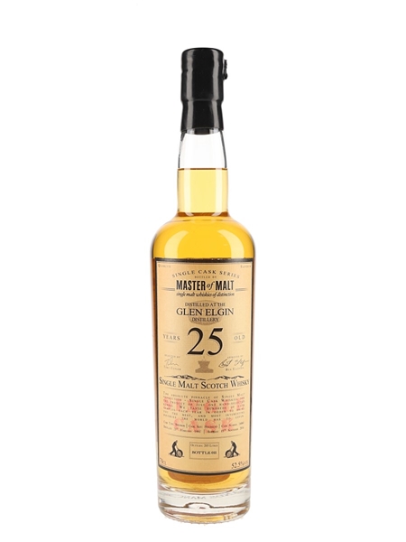 Glen Elgin 1991 25 Year Old Bottled 2016 - The Master Of Malt 70cl / 52.5%