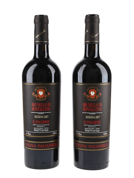 2007 Brunello Di Montalcino Riserva Il Poggione - Vigna Paganelli 2 x 75cl / 13.5%