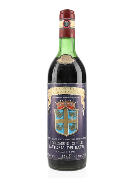 1979 Brunello Di Montalcino Riserva Fattoria Dei Barbi 75cl / 13%