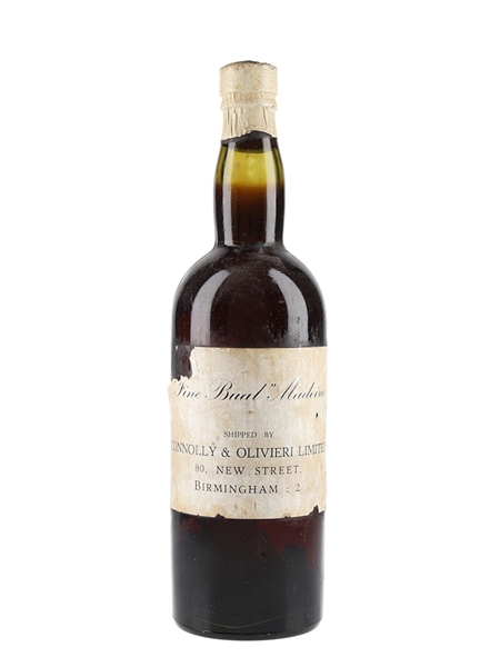 Fine Bual Madeira Bottled 1930s-1940s - Connolly & Olivieri 75cl