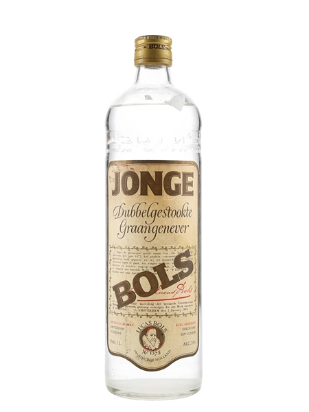 Bols Jonge Dubbelgestookte Graangenever Bottled 1970s-1980s 100cl / 35%