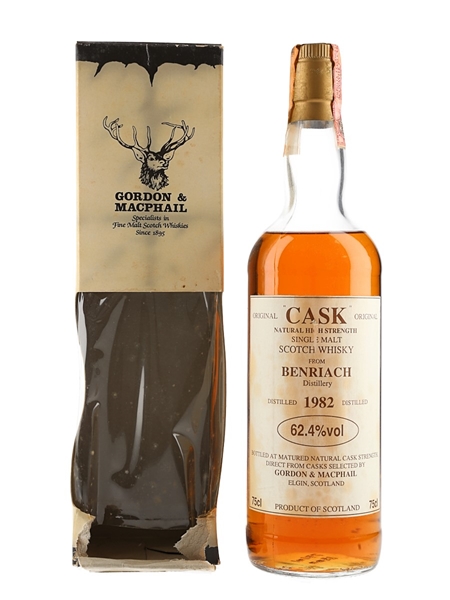 Benriach 1982 Cask Strength Bottled 1980s - Gordon & MacPhail 75cl / 62.4%