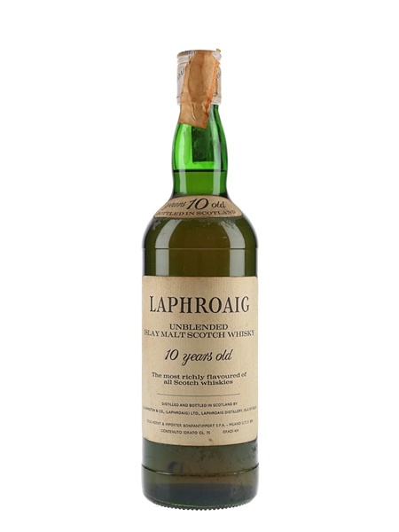 Laphroaig 10 Year Old Bottled 1980s - Bonfantimport 75cl / 43%