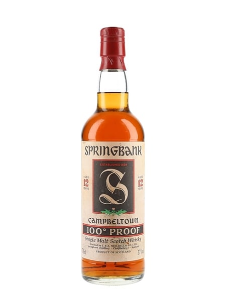 Springbank 12 Year Old 100 Proof Bottled 1990s 70cl / 57%