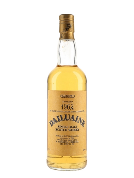 Dailuaine 1962 24 Year Old Bottled 1986 - Samaroli 75cl / 46%