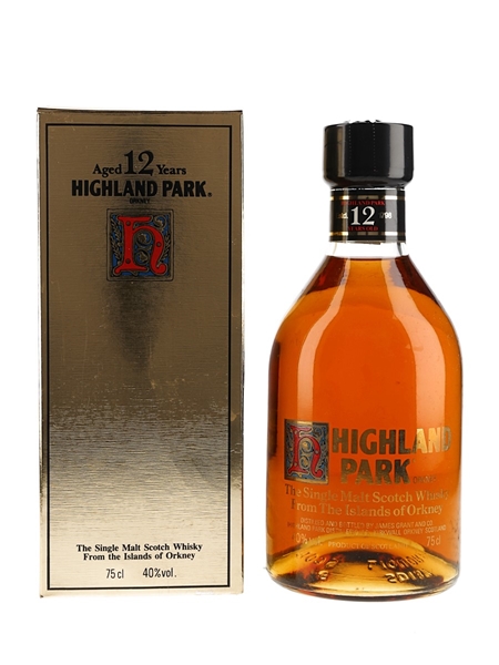 Highland Park 12 Year Old Bottled 1980s - James Grant & Co. 75cl / 40%