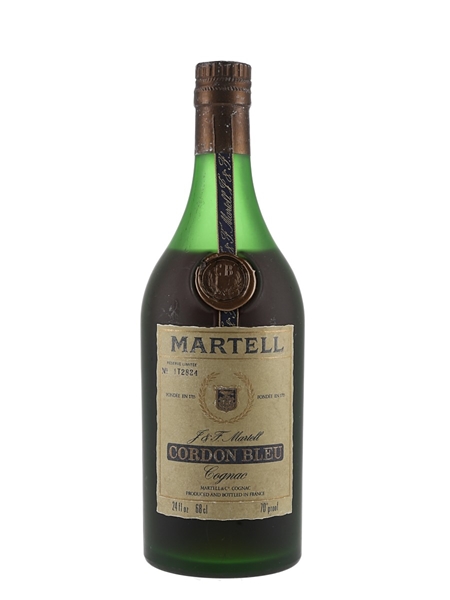 Martell Cordon Bleu Bottled 1970s - Numbered Bottle 68cl / 40%