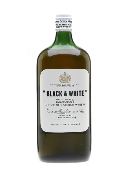 Black & White Spring Cap Bottled 1950s 75cl / 43%