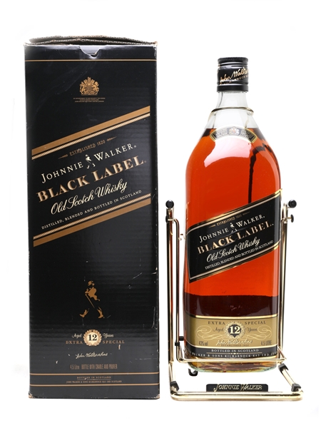 Johnnie Walker Black Label Large Bottle With Cradle 450cl / 43%