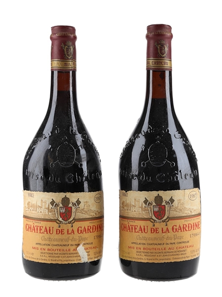 1987 Chateau de la Gardine Chateauneuf Du Pape 2 x 75cl / 13.5%