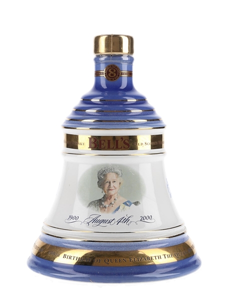 Bell's 8 Year Old Ceramic Decanter The Queen Mother's 100th Birthday 70cl / 40%