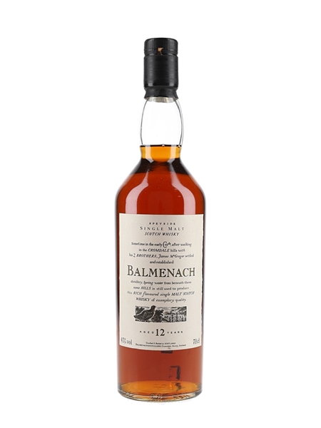 Balmenach 12 Year Old Flora & Fauna 70cl / 43%