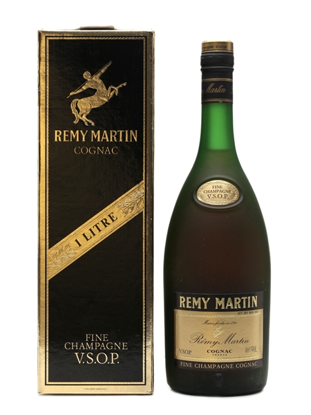 Remy Martin VSOP Cognac Bottled 1980s 1 Litre