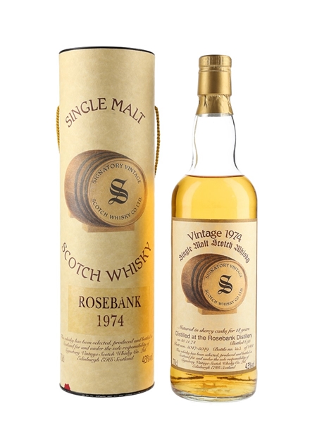 Rosebank 1974 18 Year Old Bottled 1993 - Signatory Vintage 70cl / 43%