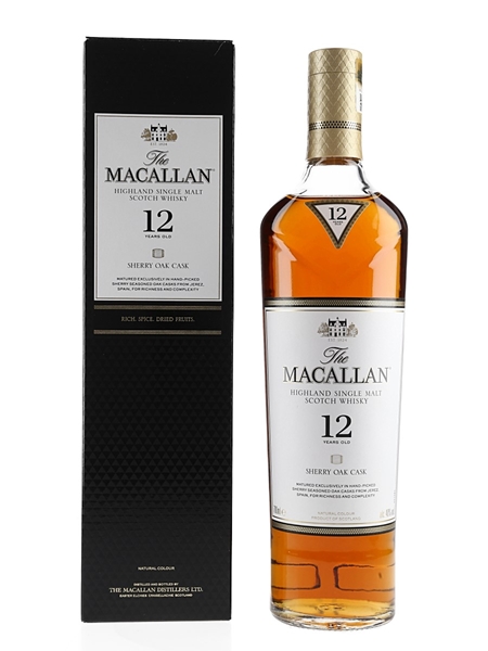 Macallan 12 Year Old Sherry Oak 70cl / 40%