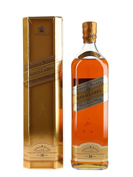 Johnnie Walker Gold Label 18 Year Old Bottled 1990s 100cl / 43%