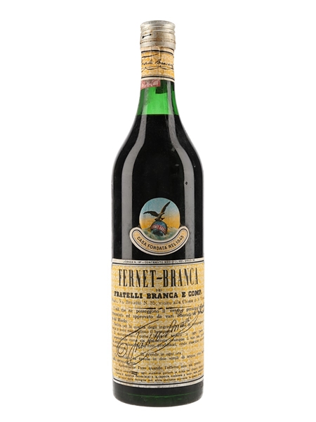 Fernet Branca Bottled 1960s-1970s 100cl / 45%