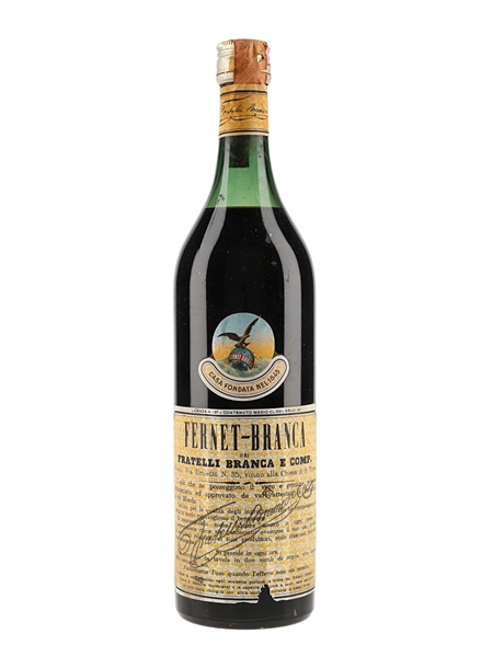 Fernet Branca Bottled 1960s-1970s 100cl / 45%