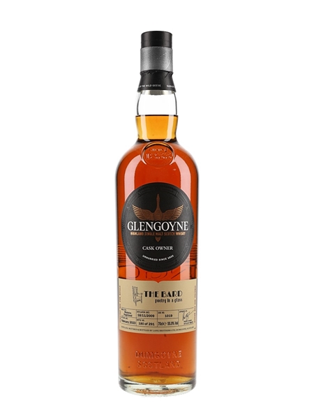 Glengoyne 2009 The Bard Cask Number 1019 Botted 2023 - Cask Owner - Private Cask Bottling 70cl / 55.9%