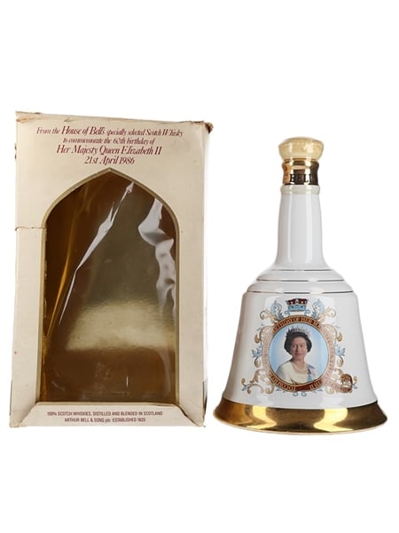 Bell's Ceramic Decanter Queen Elizabeth II 60th Birthday 75cl / 43%