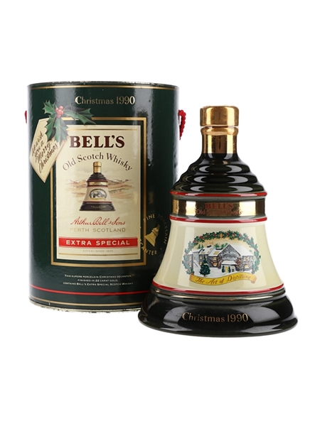 Bell's Christmas 1990 Ceramic Decanter The Art Of Distilling 75cl / 43%