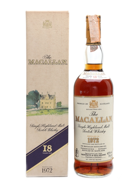 Macallan 1972 18 Year Old - Giovinetti 75cl / 43%