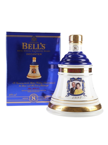 Bell's 8 Year Old Ceramic Decanter Golden Wedding Anniversary 1997 70cl / 40%