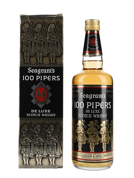 Seagram's 100 Pipers Bottled 1980s 75cl / 40%