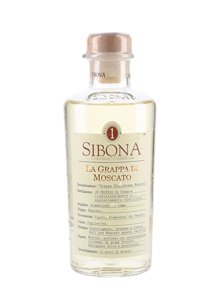 Sibona Grappa Piemontese Di Moscato  50cl / 40%