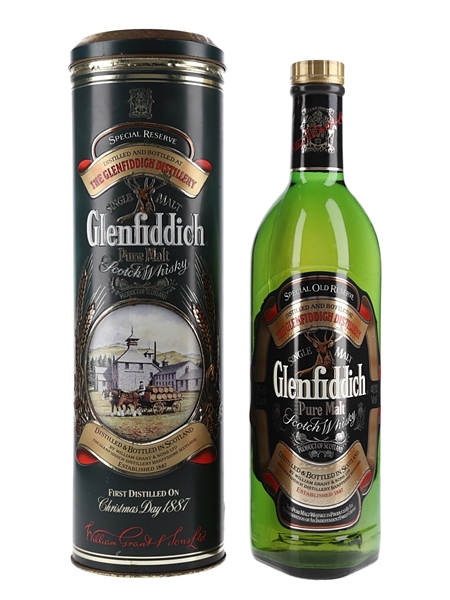 Glenfiddich Special Old Reserve Pure Malt Bottled 1980s - First Distilled On Christmas Day 1887 75cl / 40%