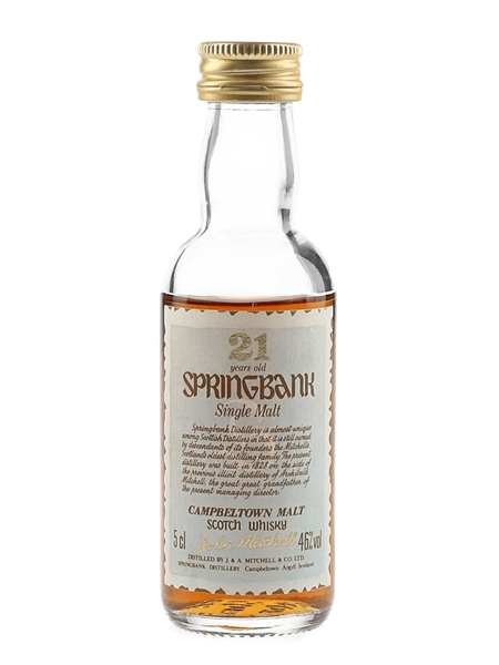 Springbank 21 Year Old Bottled 1990s 5cl / 46%