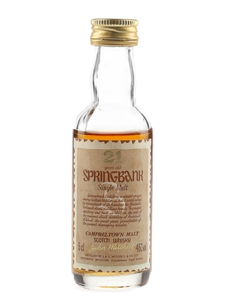 Springbank 21 Year Old Bottled 1990s 5cl / 46%