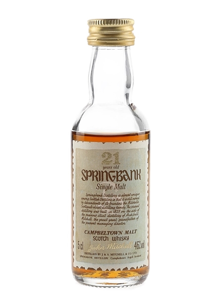 Springbank 21 Year Old Bottled 1990s 5cl / 46%