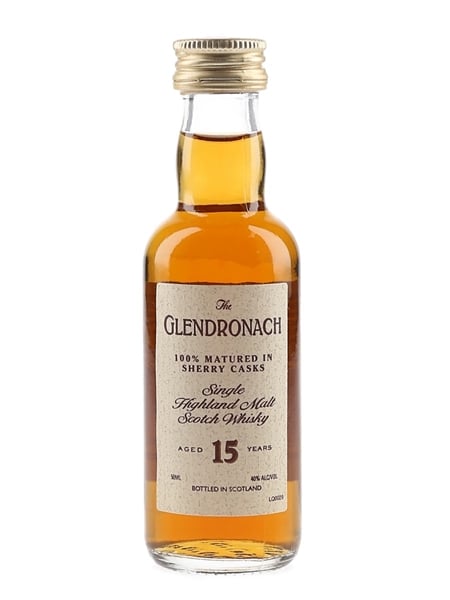 Glendronach 15 Year Old Bottled 1990s - Hiram Walker 5cl / 40%