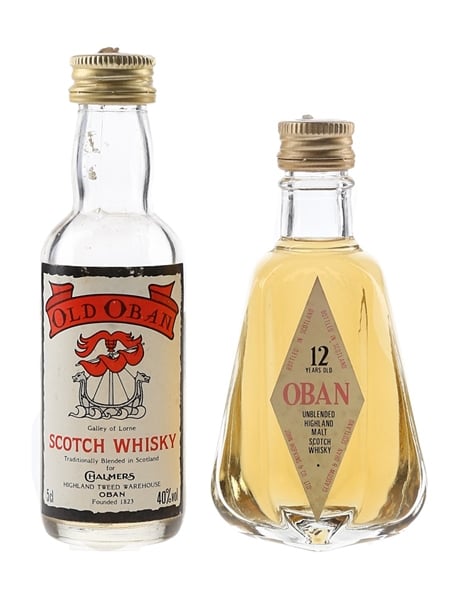 Oban 12 Year Old & Old Oban Bottled 1980s 2 x 5cl