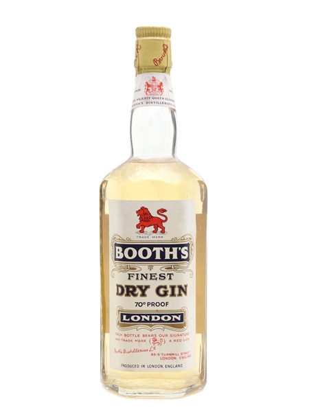 Booth's London Dry Gin Bottled 1956 75cl / 40%