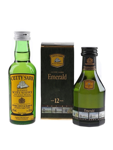 Cutty Sark Sark & Emerald 12 Year Old  2 x 5cl / 43%