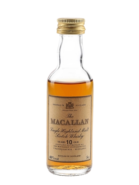 Macallan 10 Year Old Bottled 1980s 5cl / 40%