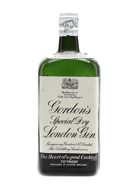 Gordon's Special Dry London Gin Bottled 1950s - Spring Cap 75cl / 40%