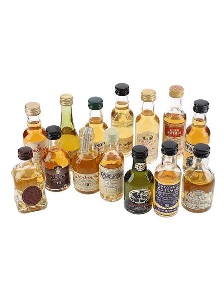 Assorted Single Malt Scotch Whisky  14 x 5cl